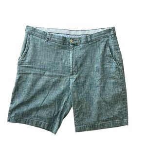 Peter Millar Blue Flat Front Shorts